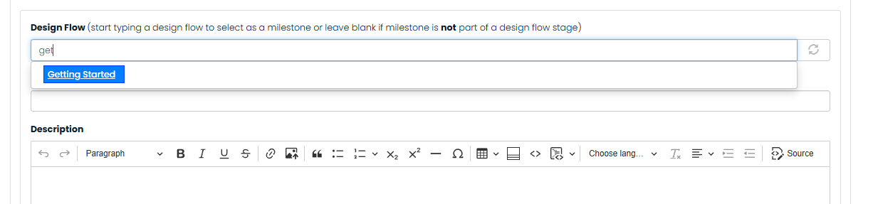 fill in design flow fields