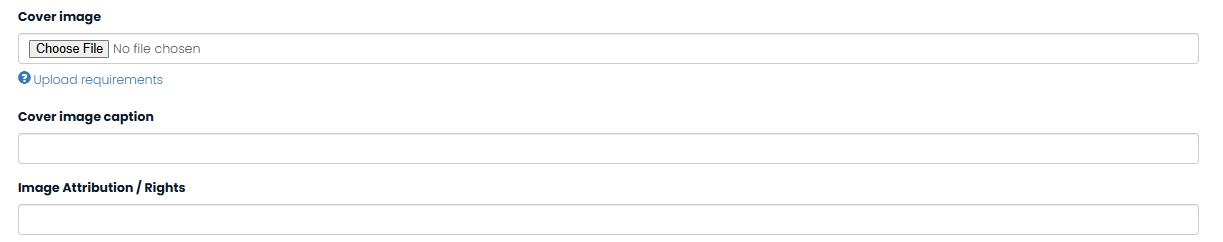 fill in fields after you choose the file to upload
